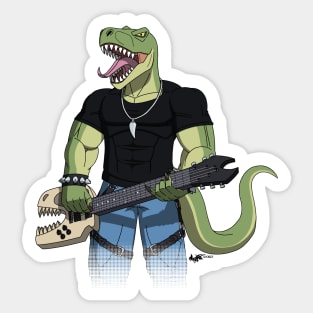 DINOMETAL - TYRANNOSAURUS (No Background) Sticker